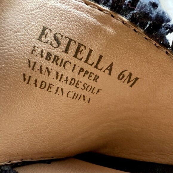 Halston Heritage Estella Black Canvas Sandal Women’s US 6 M Frayed Edge Low Heel - Picture 12 of 16